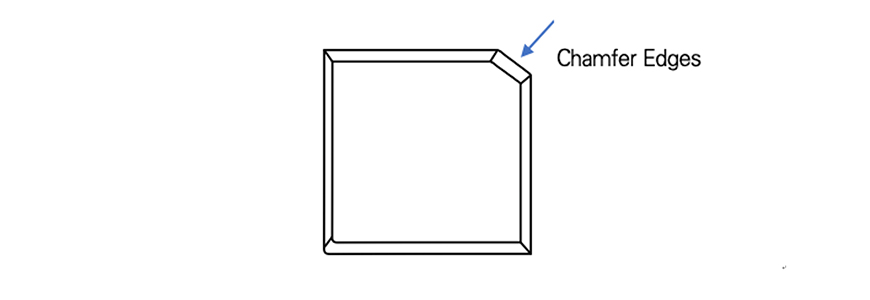 CNC machined chamfers design