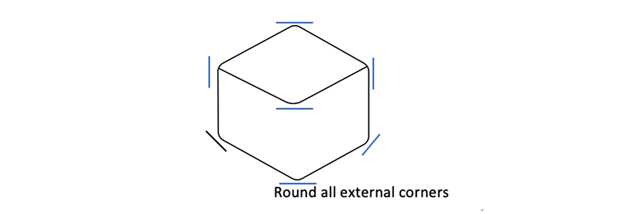 Round all external corners